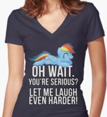 You're Serious? (My Little Pony: Friendship is Magic) Women's Fitted V-Neck T-Shirt