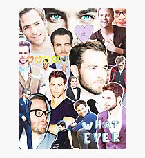 chris pine collage Photographic Print