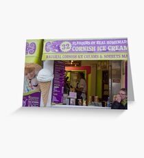 ice cream shop Greeting Card