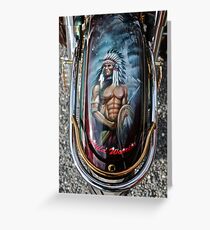 Wild Warrior - The legend of harley davidson - Made in U.S.A. Life as Art only by... <<< C A N O N >>>. 唵嘛呢叭咪吽. Greeting Card