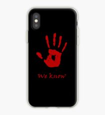 Dark Brotherhood "We Know" (alt phone case) iPhone Case