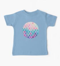 Rainbow Pastel Watercolor Moroccan Pattern Baby Tee