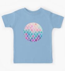 Rainbow Pastel Watercolor Moroccan Pattern Kids Tee