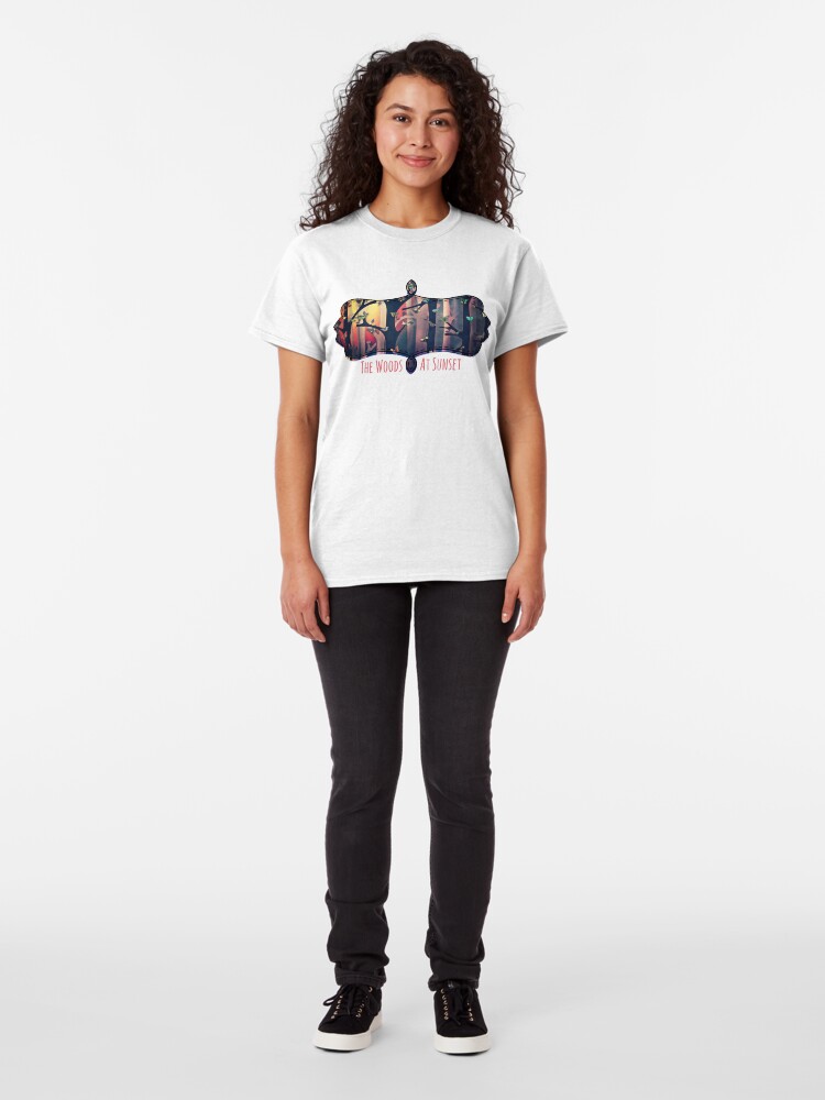 Alternate view of The Woods at Sunset Classic T-Shirt