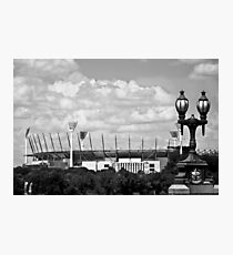 MCG & Lamppost - B&W Photographic Print