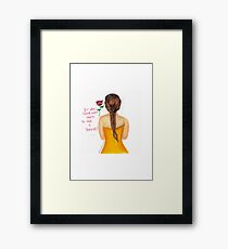 For who could ever learn to love a beast? Framed Print