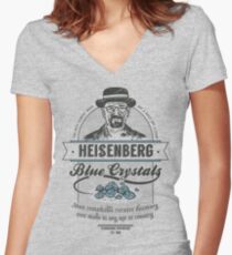 Blue Crystals Remedy Women's Fitted V-Neck T-Shirt