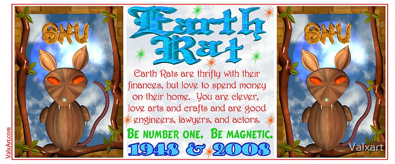 1948 2008 Chinese Zodiac Born In Year Of Earth Rat By Valxart 1948 2008 Chinese Zodiac Born In Year Of Earth Rat By Valxart