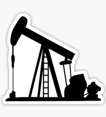 Oil Crane Pump Jack Sticker