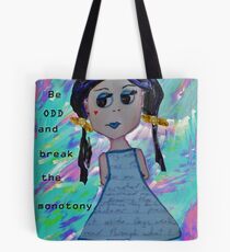 Odd Girl (with text) Tote Bag