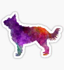 Picardy Sheepdog in watercolor Sticker