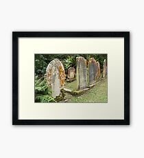 gravestones Framed Print