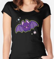 Kawaii Bat Women's Fitted Scoop T-Shirt