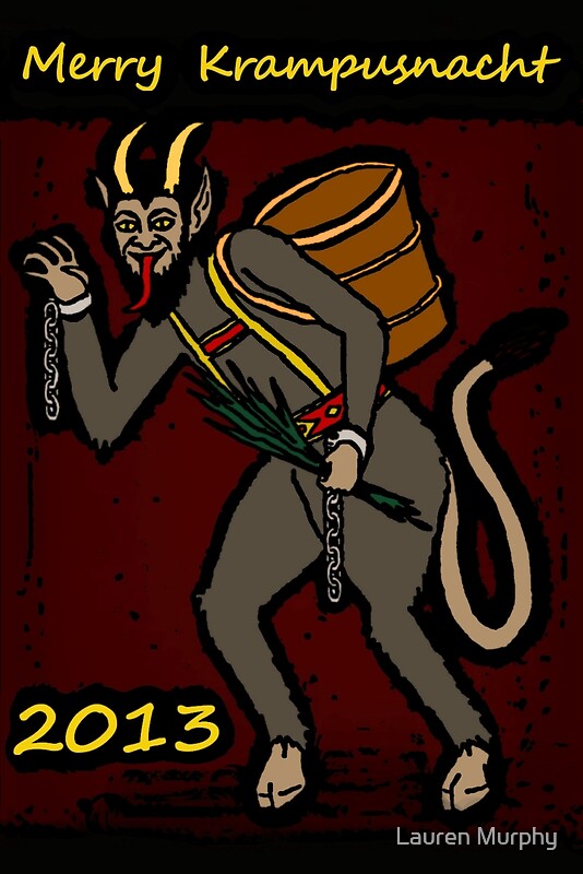 "Merry Krampusnacht" Greeting Cards By Lauren Murphy | Redbubble