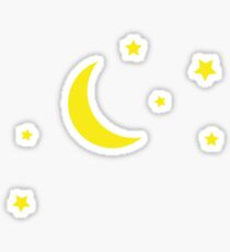 Moon and Stars Sticker