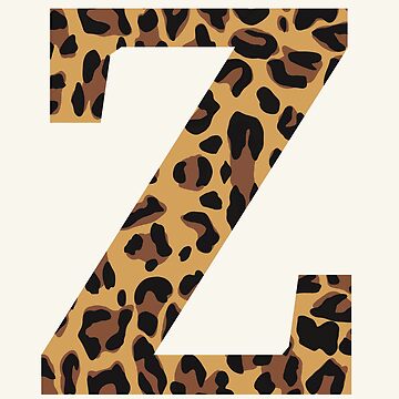 Leopard Print Letter Z | Poster