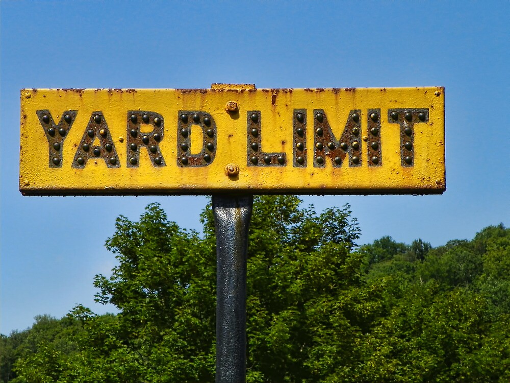 "Railway Yard Limit Sign" by PineSinger Redbubble