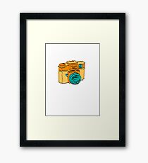 Colorful Holga Camera Sketch Framed Print
