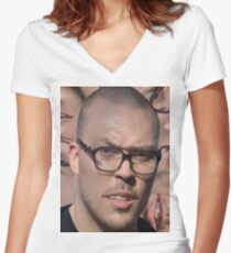 Anthony Fantano Women's Fitted V-Neck T-Shirt