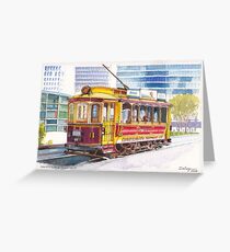 Christchurch Number 11 Tram Greeting Card