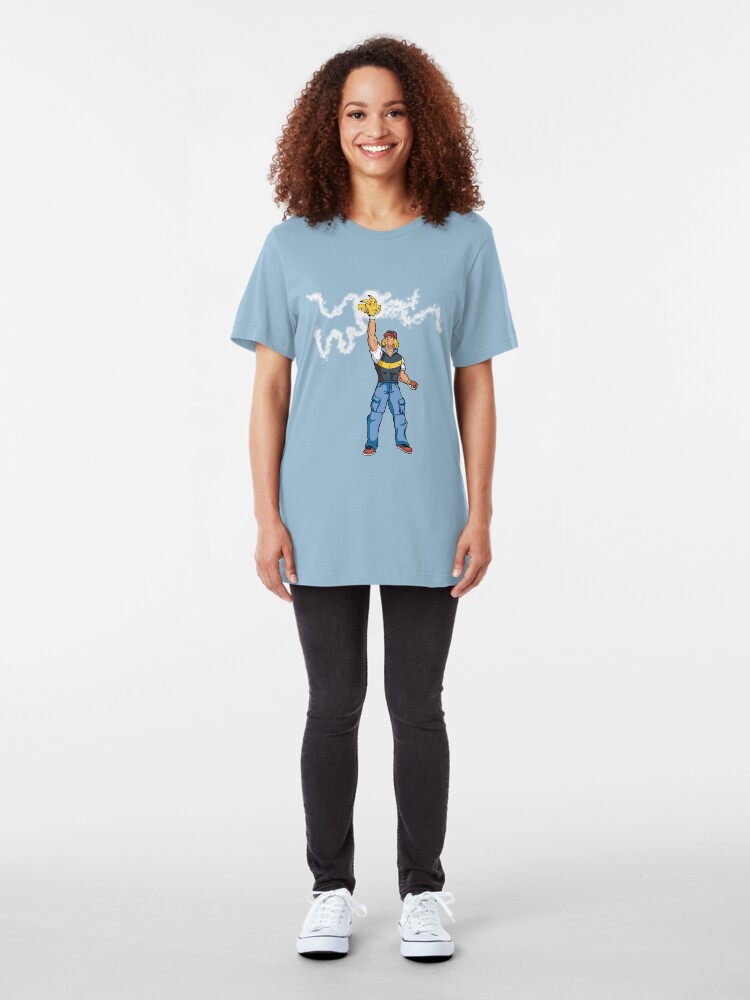 Alternate view of Poké-MAN: I HAVE THE PIKAAAAAAAA! Slim Fit T-Shirt