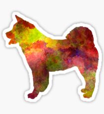 American Akita in watercolor Sticker