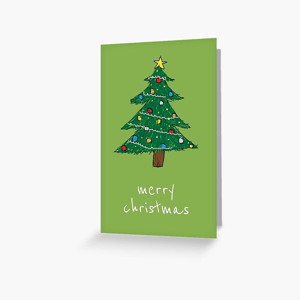 Ugly Christmas Tree Greeting Card