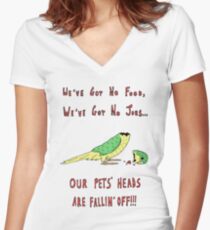 Dumb & Dumber Illustration Women's Fitted V-Neck T-Shirt