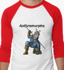 Anthromorphs Zebra Men's Baseball ¾ T-Shirt
