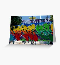 Melbourne Graffiti Greeting Card