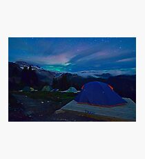 Northern Lights at basecamp Photographic Print
