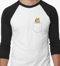 pocket doge Men's Baseball ¾ T-Shirt
