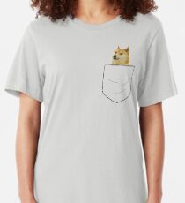 pocket doge Slim Fit T-Shirt