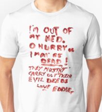 Eddie's Note to Dr. Scott Unisex T-Shirt