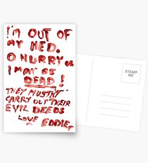 Eddie's Note to Dr. Scott Postcards