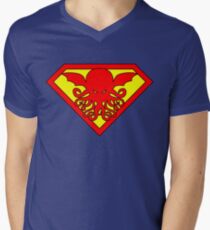 Super Cthulhu Men's V-Neck T-Shirt