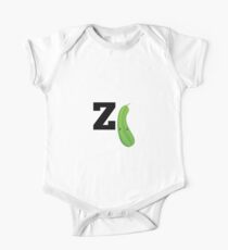 Cute Kawaii Z is for Zucchini One Piece - Short Sleeve