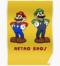 Retro Bros Poster