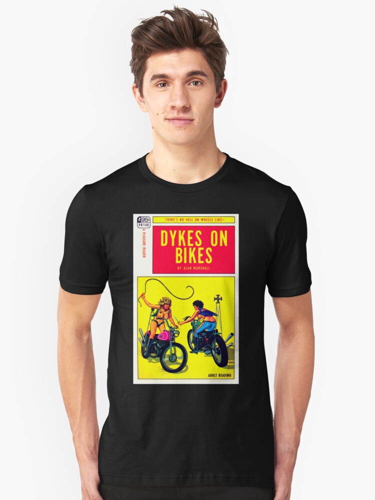 Alternate view of "Dykes On Bikes" Slim Fit T-Shirt
