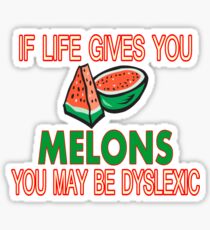 Melon Dyslexia Sticker