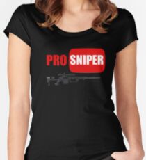 Camiseta entallada de cuello ancho Francotirador