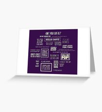 League of Gentlemen - Local Sayings Greeting Card