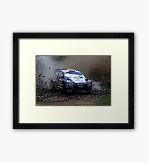 Mads Ostberg - World Rally Championship Australia - Sunday 2013 Framed Print