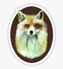 Pale Red Fox Sticker
