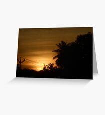 When the Sun Sets Greeting Card