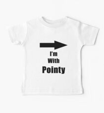 I'm With Pointy Baby Tee