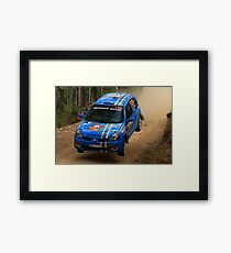 This Is Gonna Hurt - Guy Tyler- FIA World Rally Championship Australia 13.09.2013 Framed Print