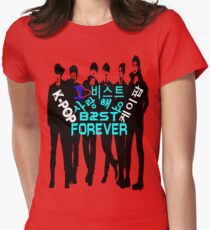 ♥♫I Love B2ST Forever Splendiferous K-Pop Clothes & Stickers♪♥ Women's Fitted T-Shirt