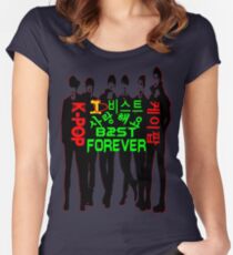 ♥♫I Love B2ST Forever Splendiferous K-Pop Clothes & Stickers♪♥ Women's Fitted Scoop T-Shirt