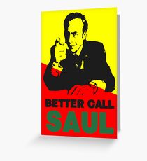 Better Call Saul (Red/Yellow) Greeting Card